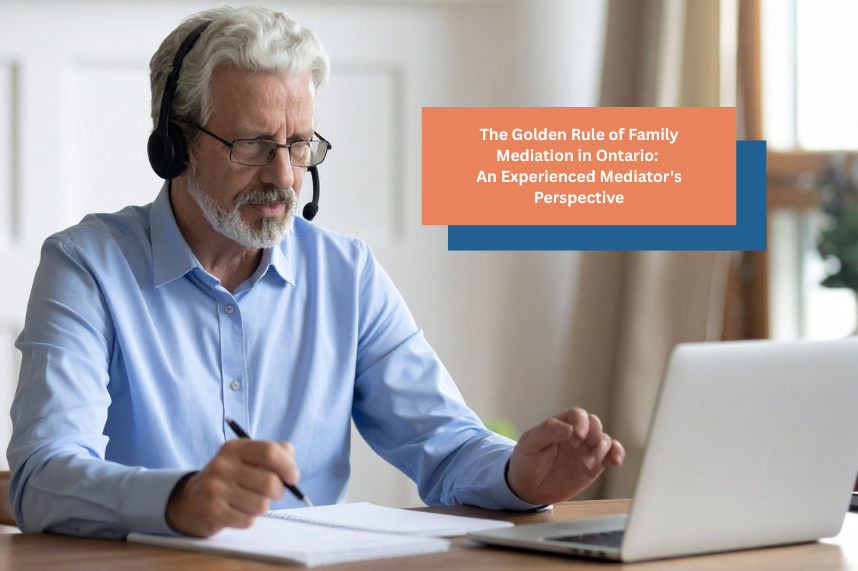The Golden Rule of Family Mediation in Ontario: An Experienced Mediator's Perspective